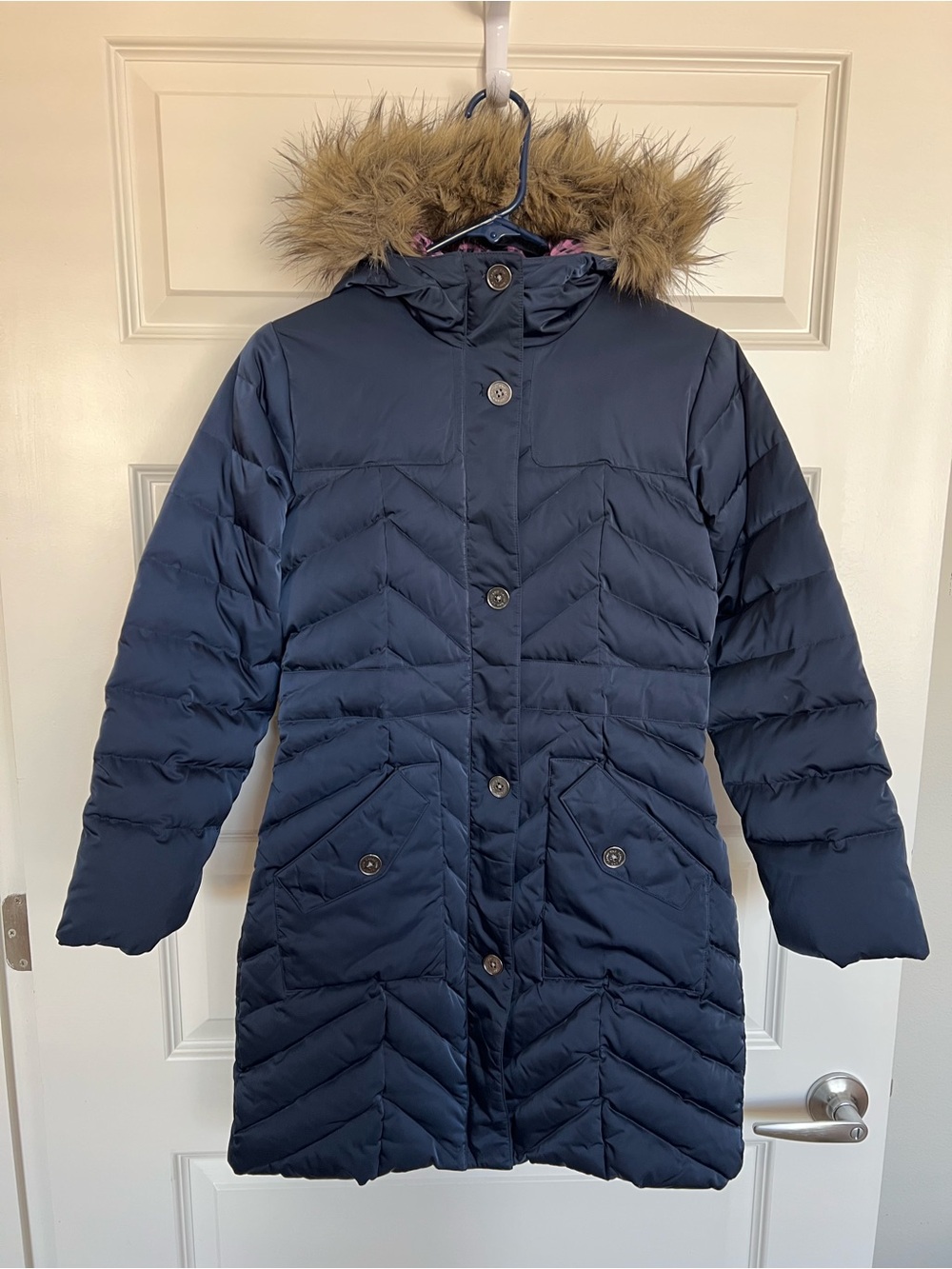 Lands End down/feather parka 10/12